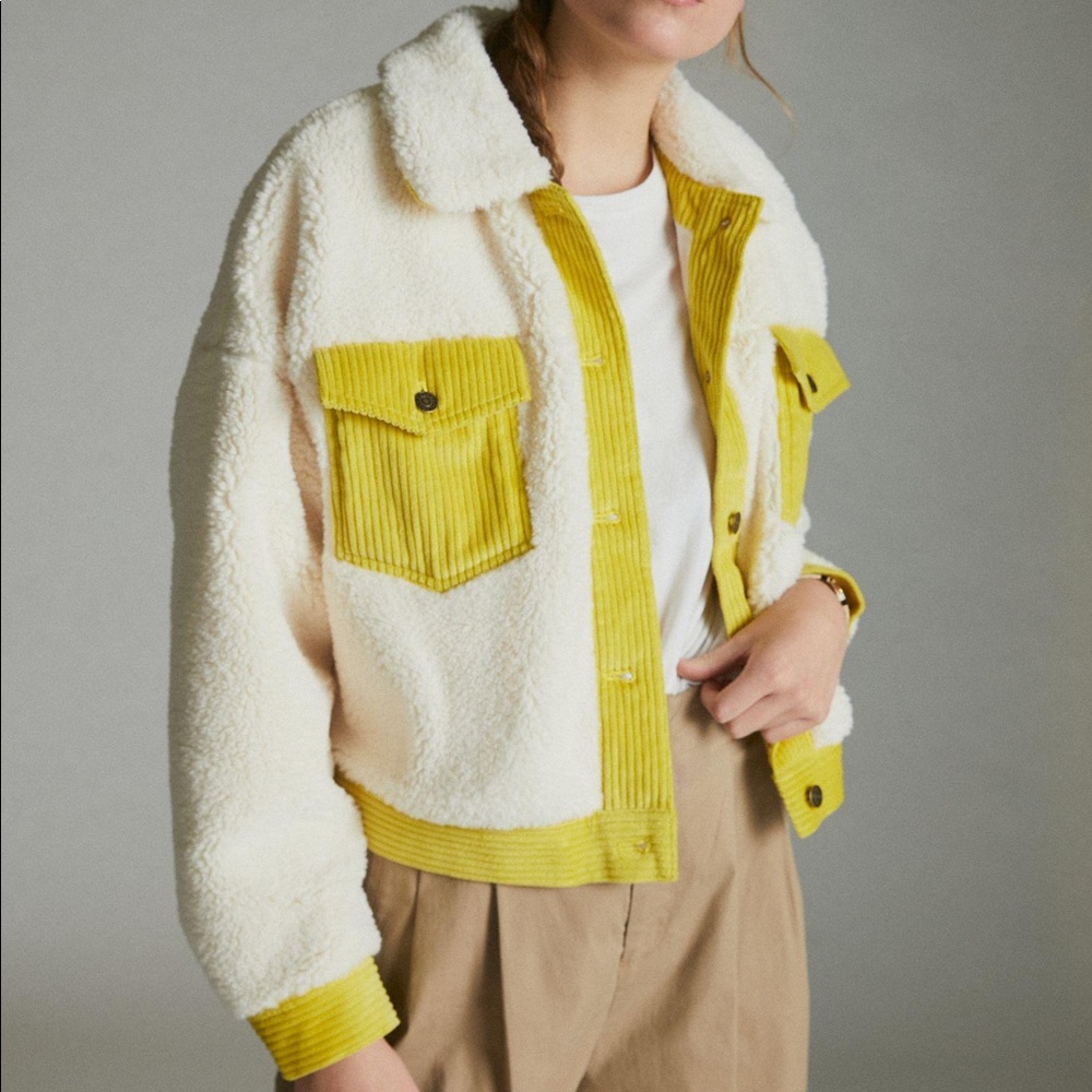 RARE SOLD OUT Anthropologie Sherpa Jacket